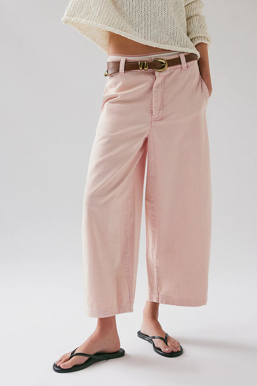 Cropped Wide-Leg Jeans