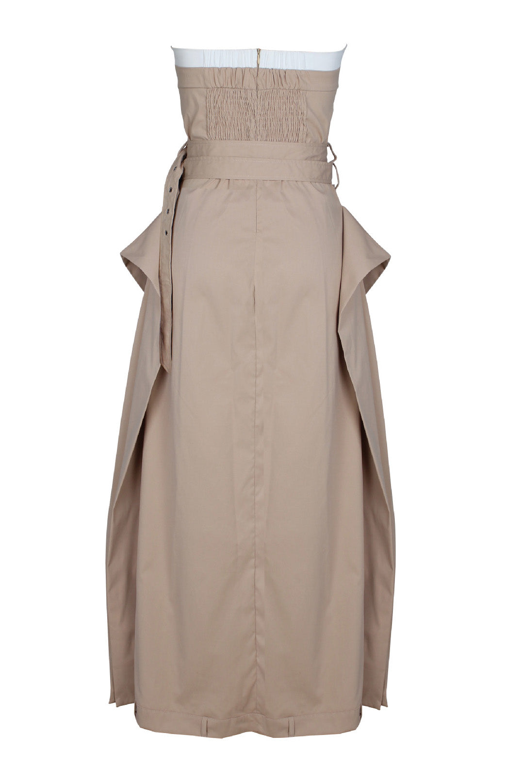 Strapless Buckle Maxi Dress