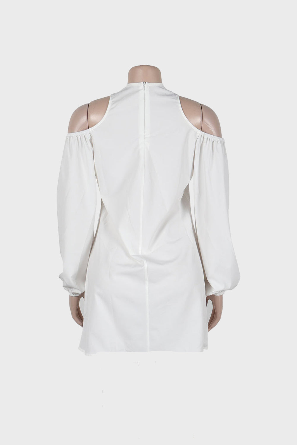 Solid Cold-Shoulder Dress
