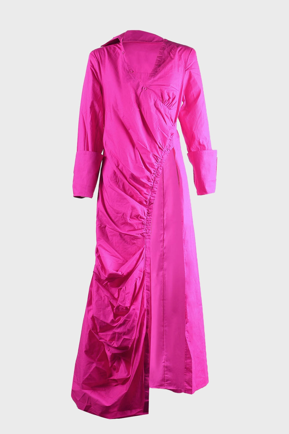 Deep V Side Slit Slim Nightclub Maxi Dress