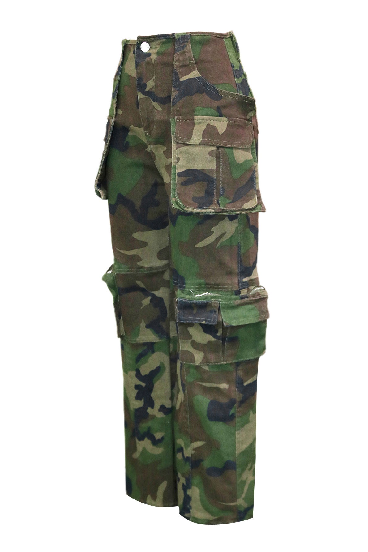 Camo Multi Pocket Cargo Pants