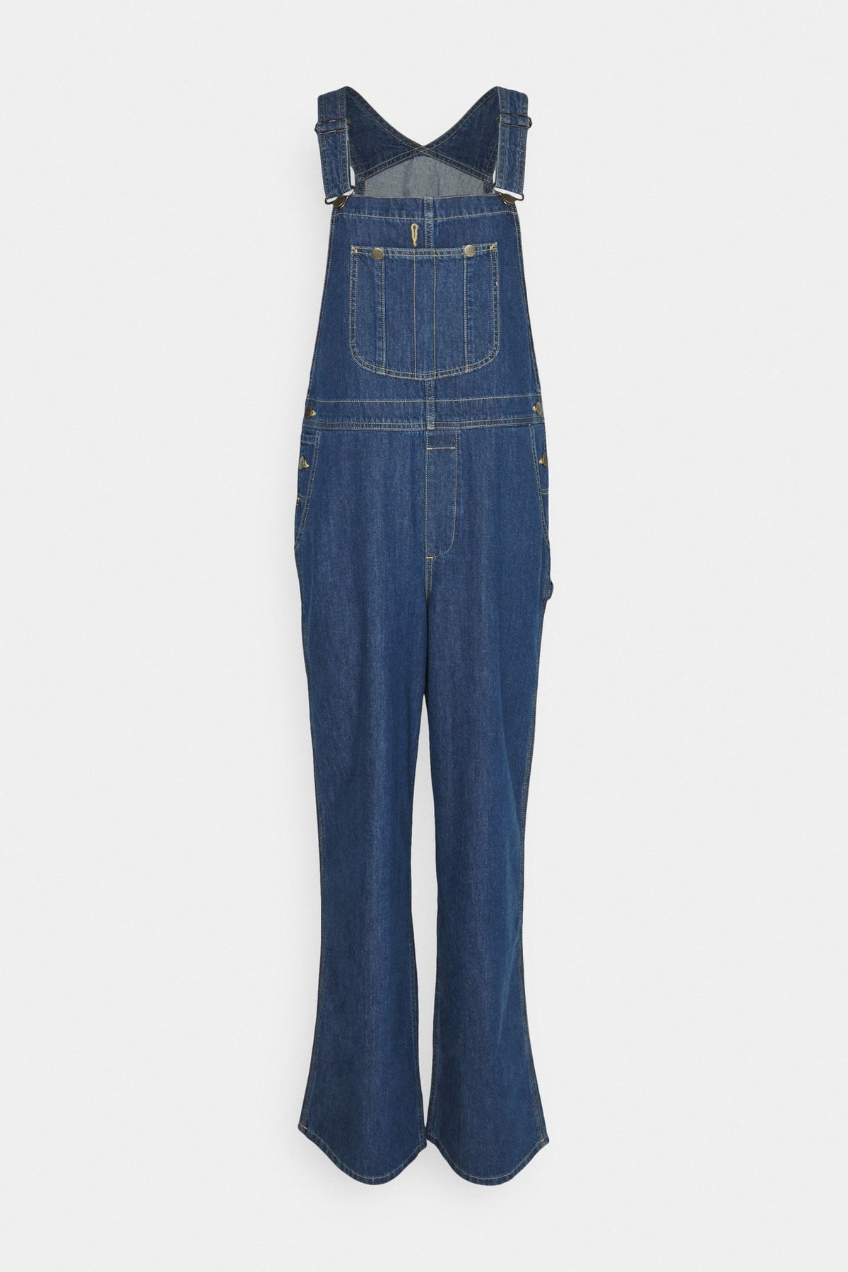 Casual Loose Fit Denim Overalls