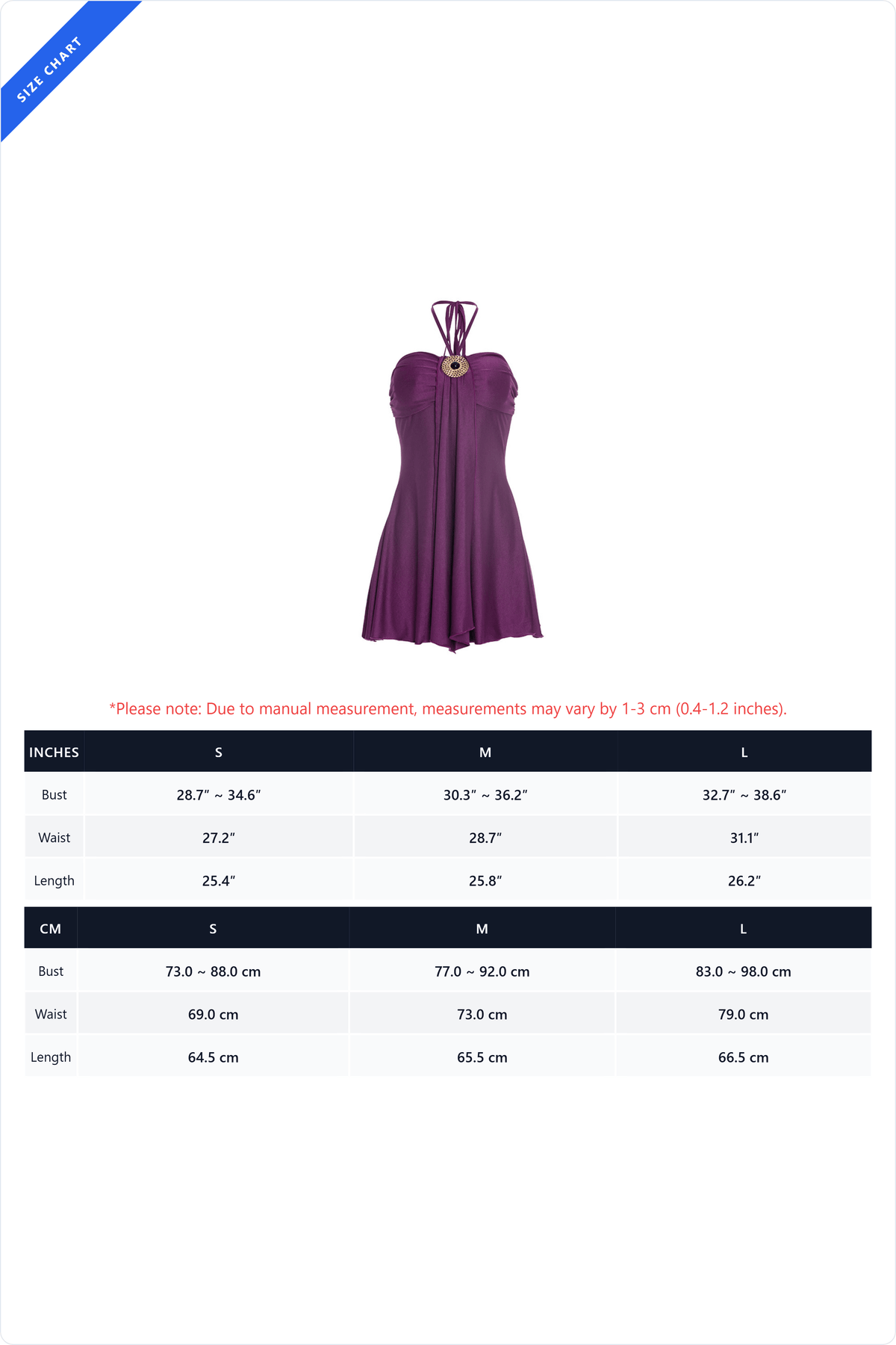 Draped Halter Hardware Mini Dress