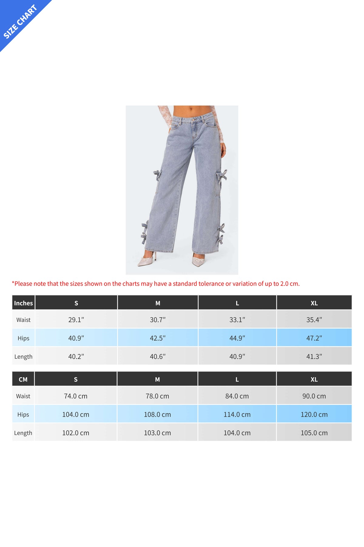 Low Rise Wide Leg Cargo Jeans