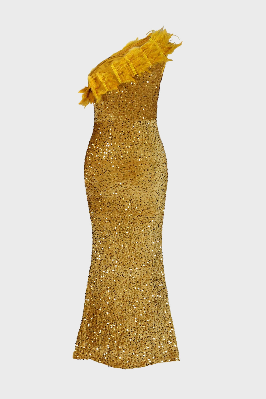 Sequin Feather Dress