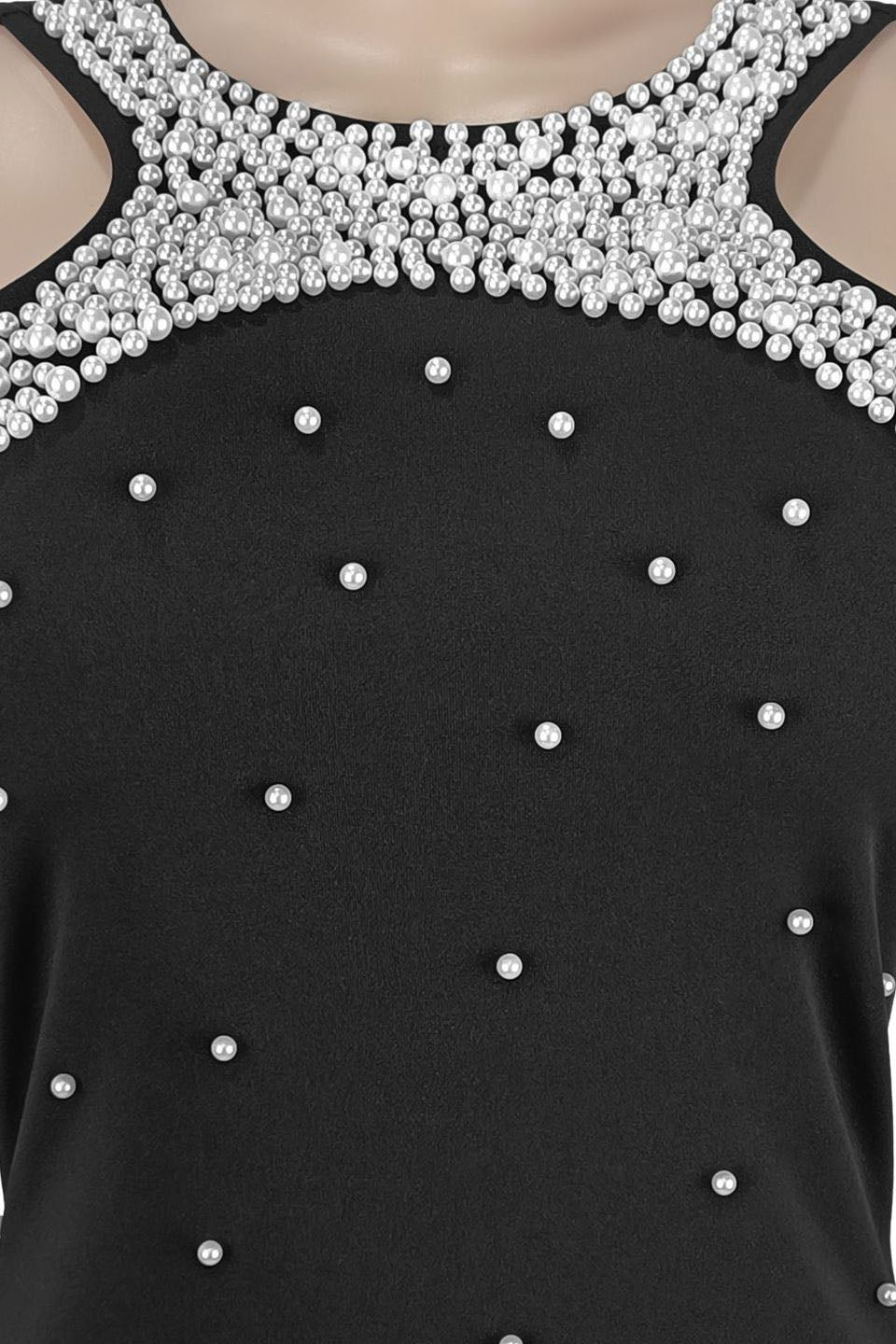 Embellished Halter Maxi Gown