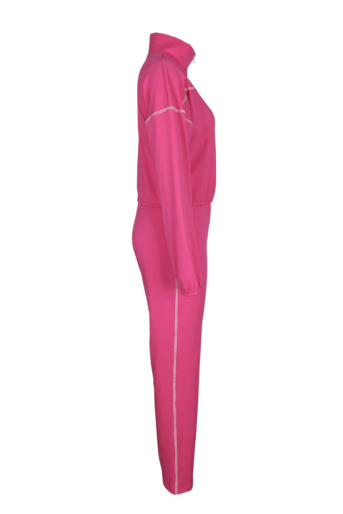 Contrast Stitch Zip-Up & Legging Set