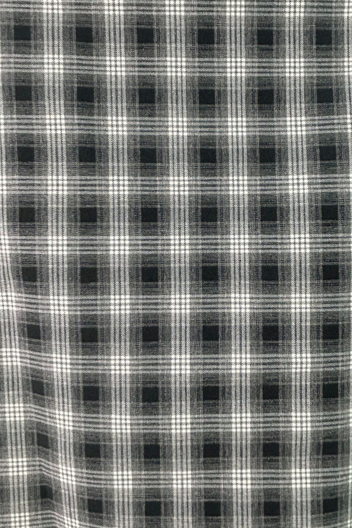 Plunge V-Neck Plaid Pointed Hem Top