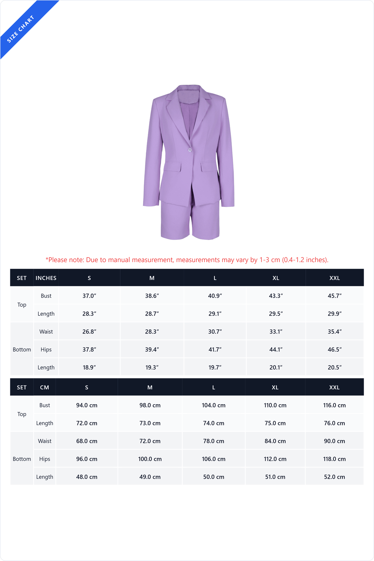 Tailored Blazer & Short Suit Set
