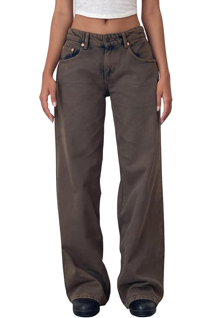 Vintage Low Rise Straight Leg Jeans