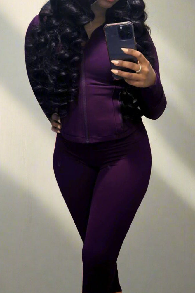 Shape Jacket & Flare Pants Activewear Set