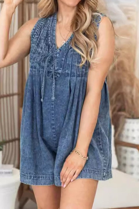 Denim Romper