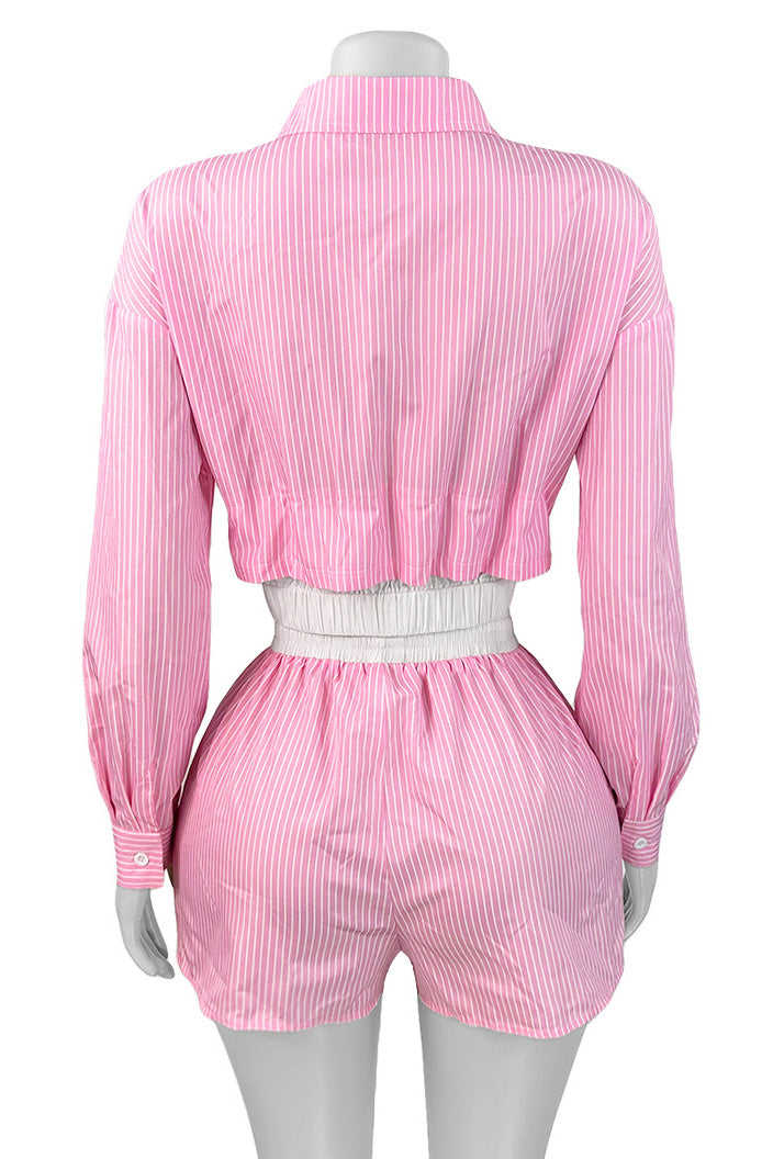 Seaside Prep Stripes Short Set
