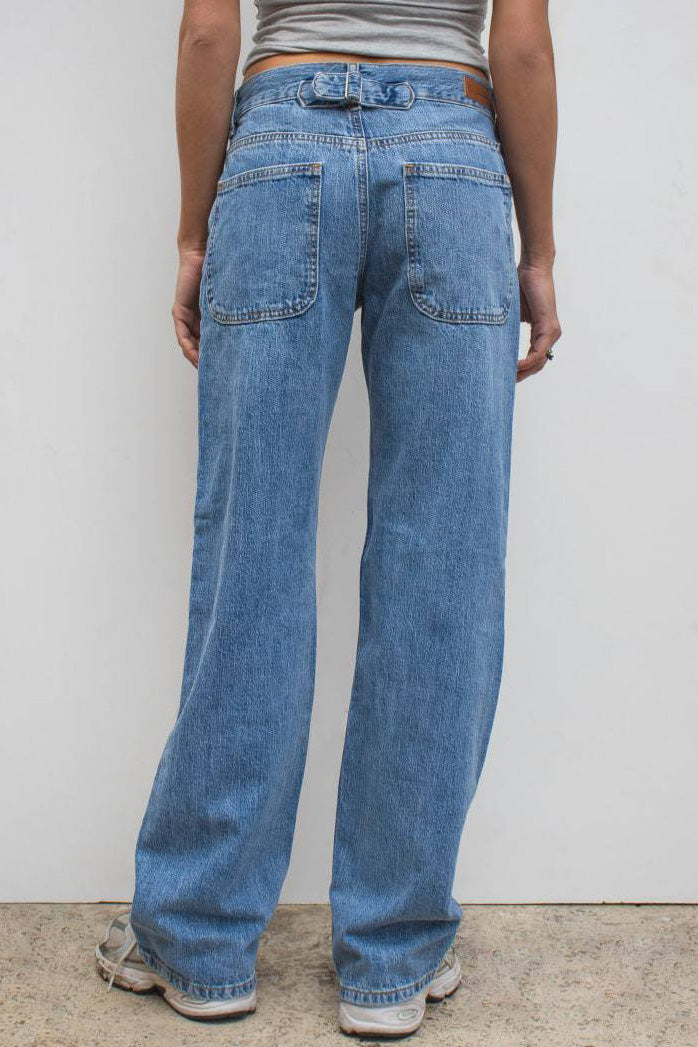 High Waist Loose Wide Leg Denim Jeans