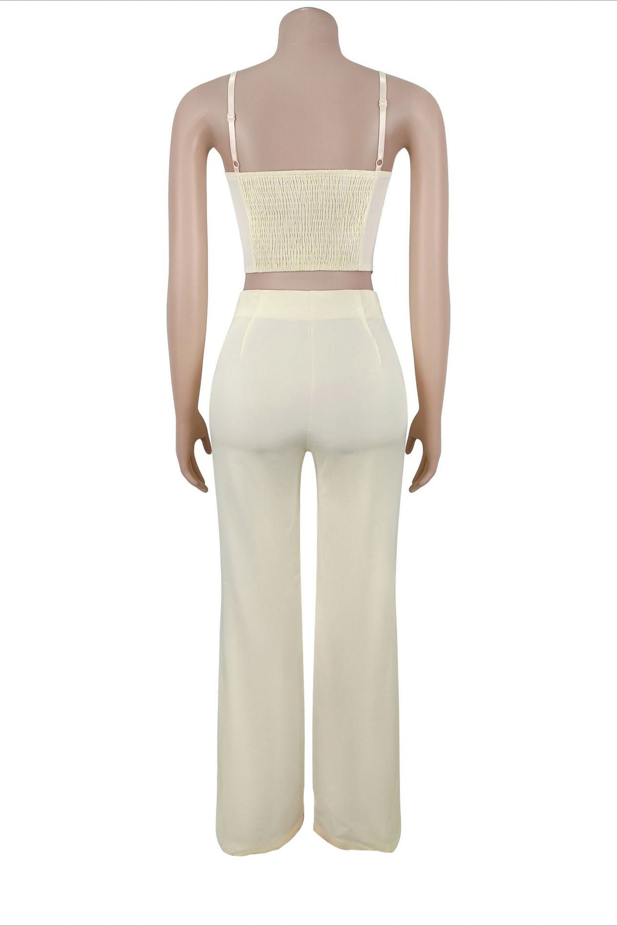 Asymmetrical Button Cami Pant Set