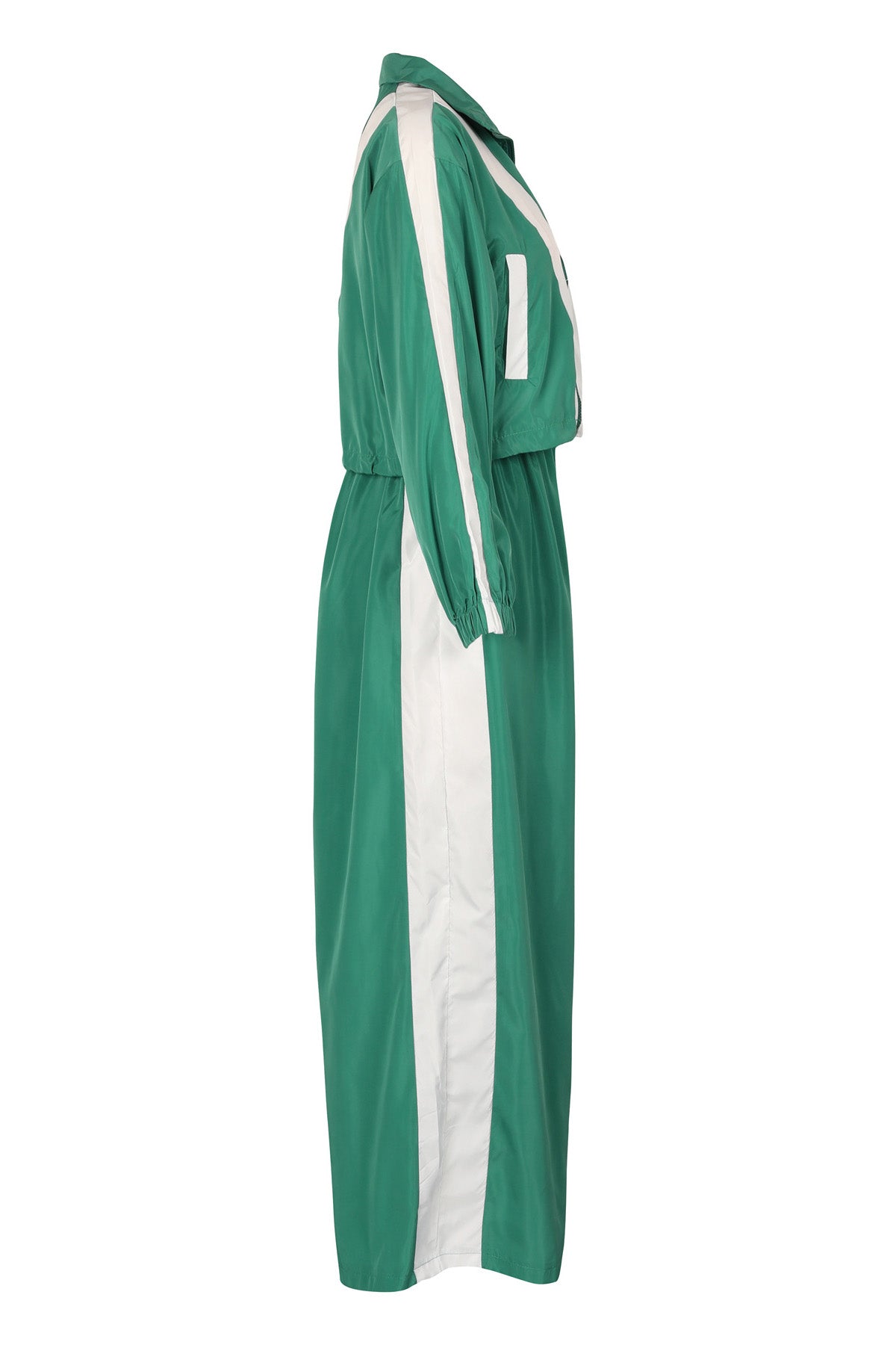 Color-Block Windbreaker & Wide-Leg Set
