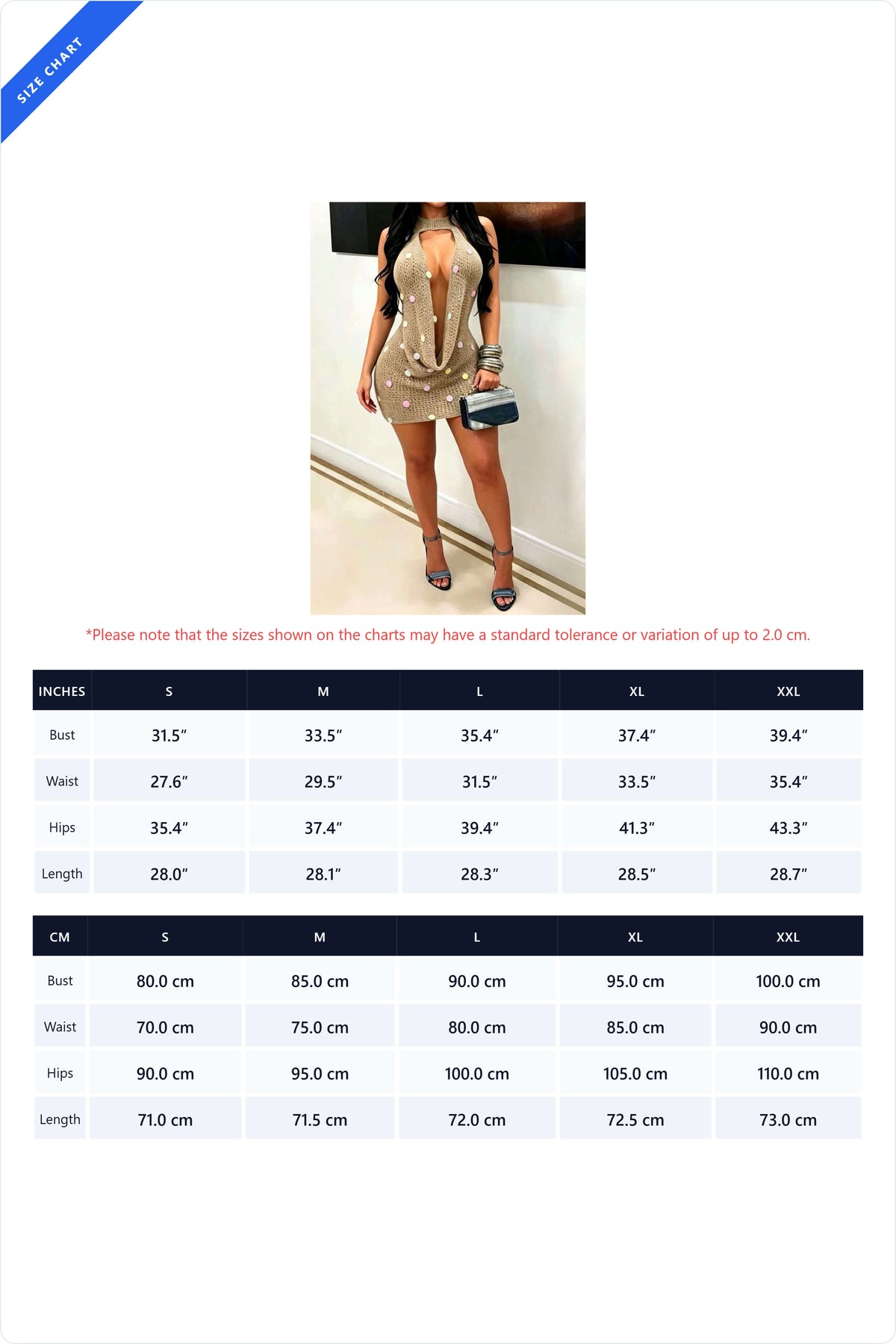 Embellished Plunging Cowl Neck Crochet Mini Dress