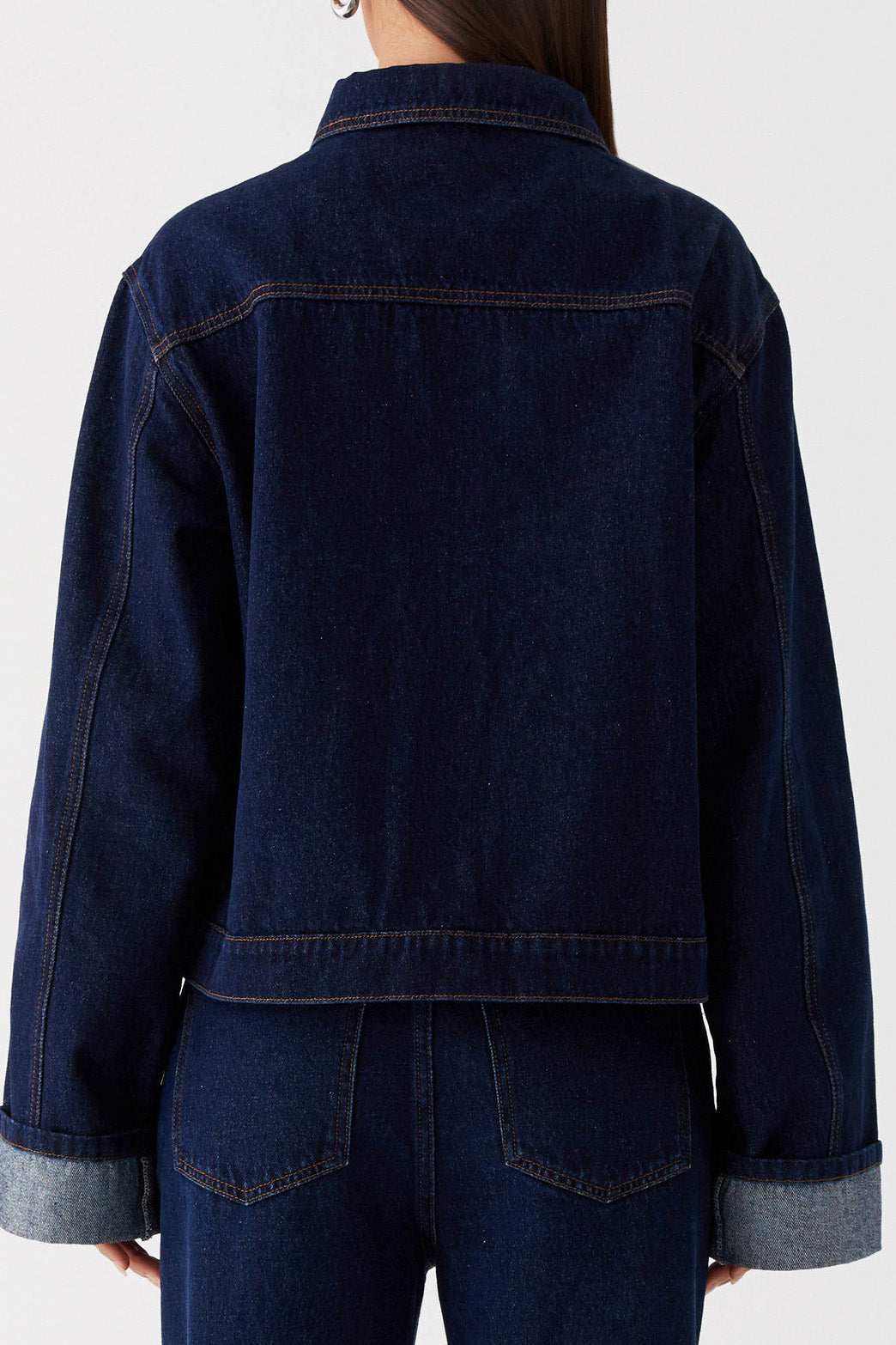 Collared Comfortable Casual Denim Jacket