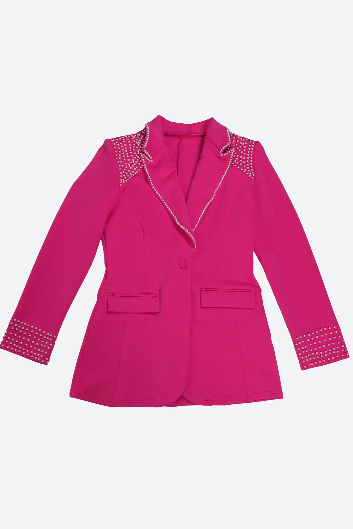 Long Sleeve Slim Fit Stretch Suit Set