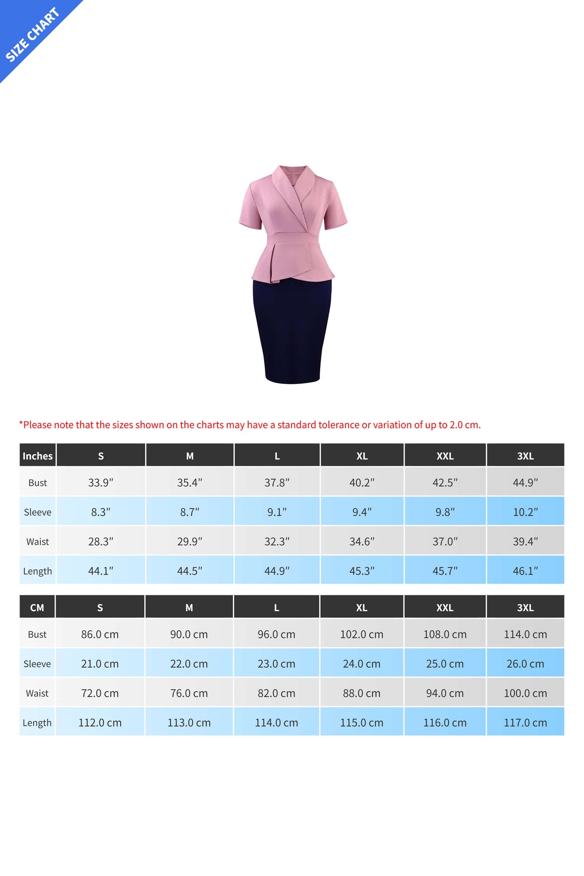 Blazer Collar Peplum Midi Dress