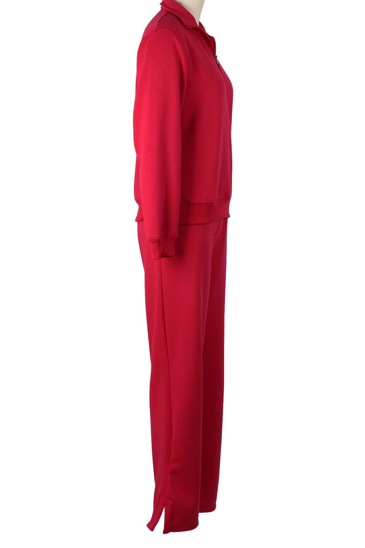 Fleece Lined Loose Fit Two-Piece Tracksuit
