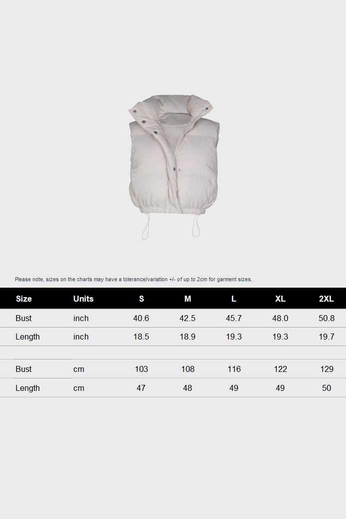 Cropped Puffer Vest