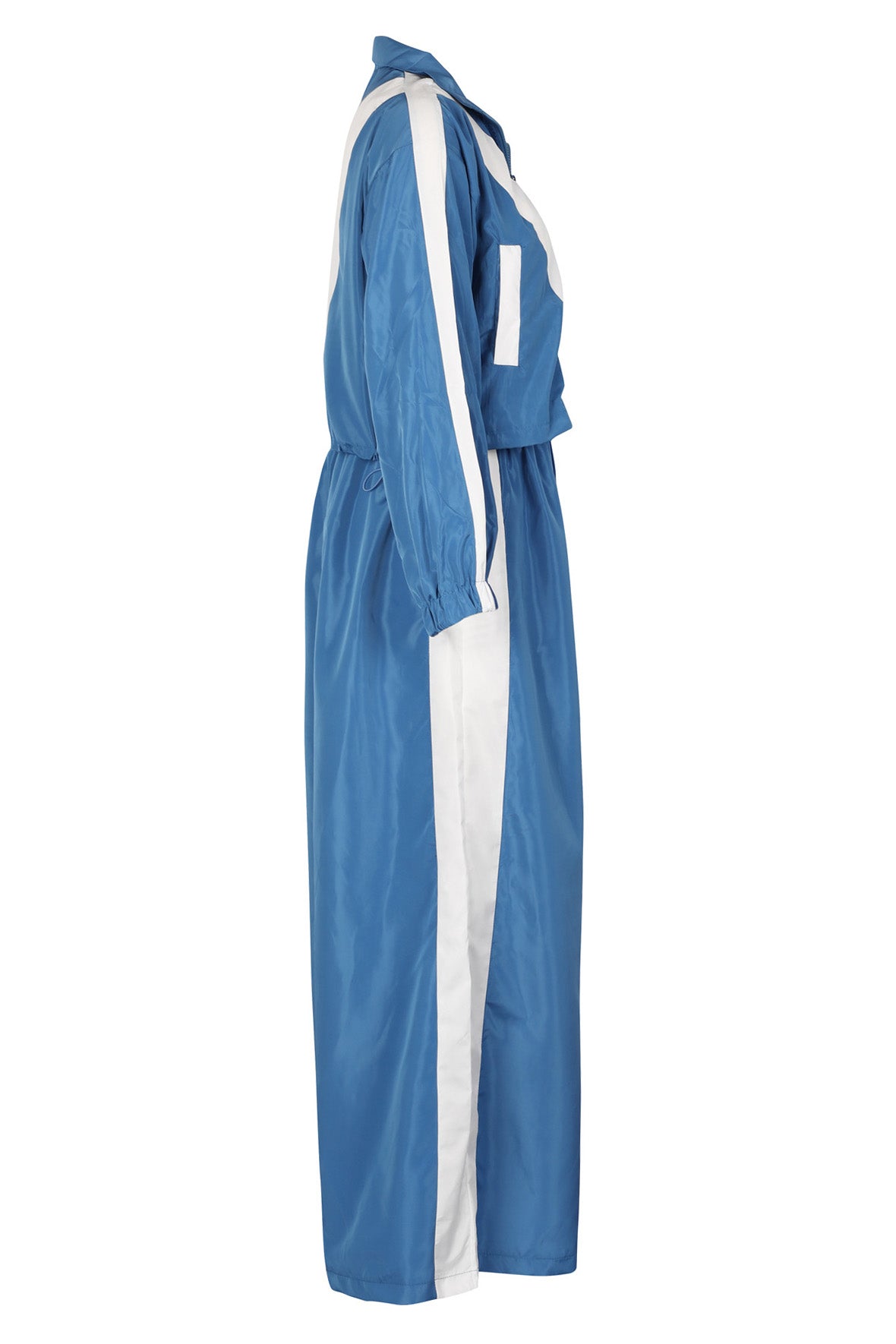 Color-Block Windbreaker & Wide-Leg Set