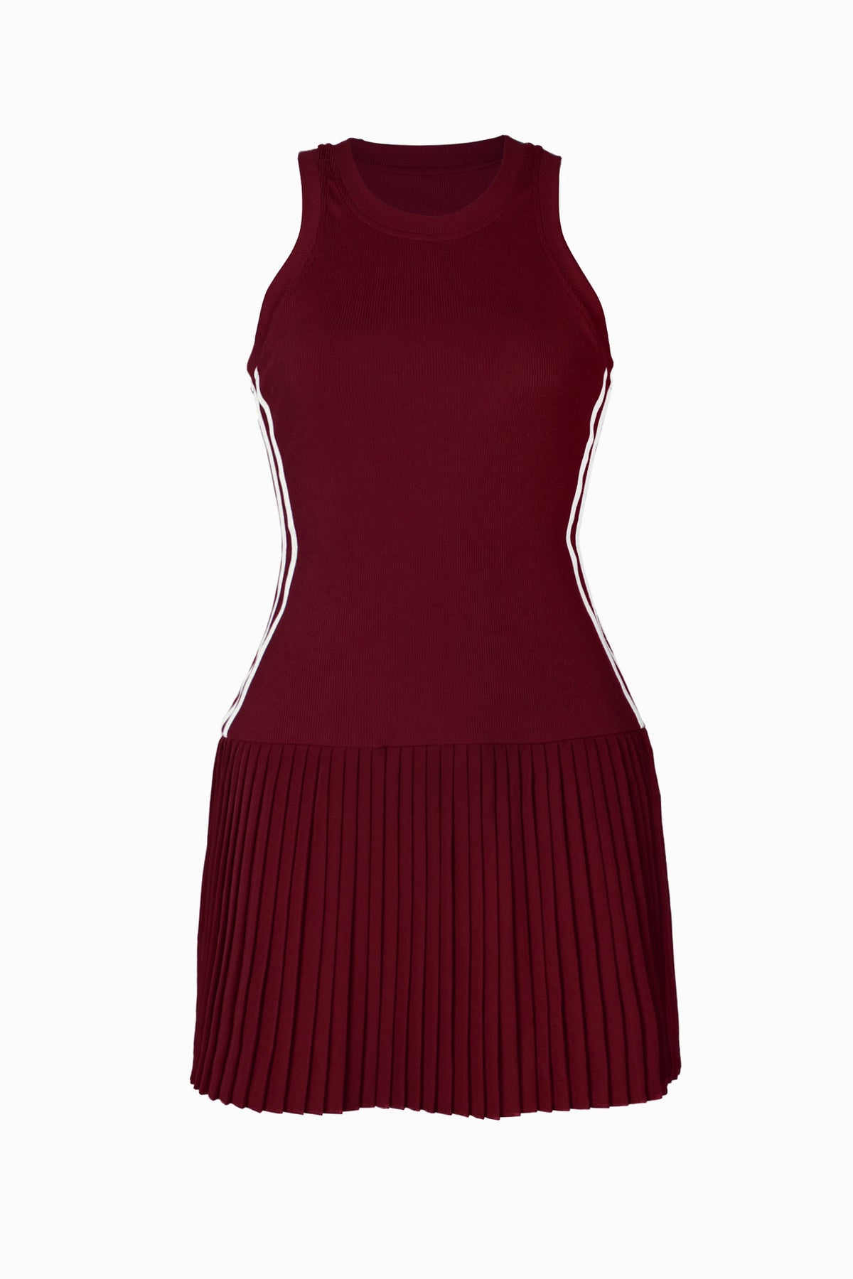 Sleeveless Bodycon Striped Mini Dress