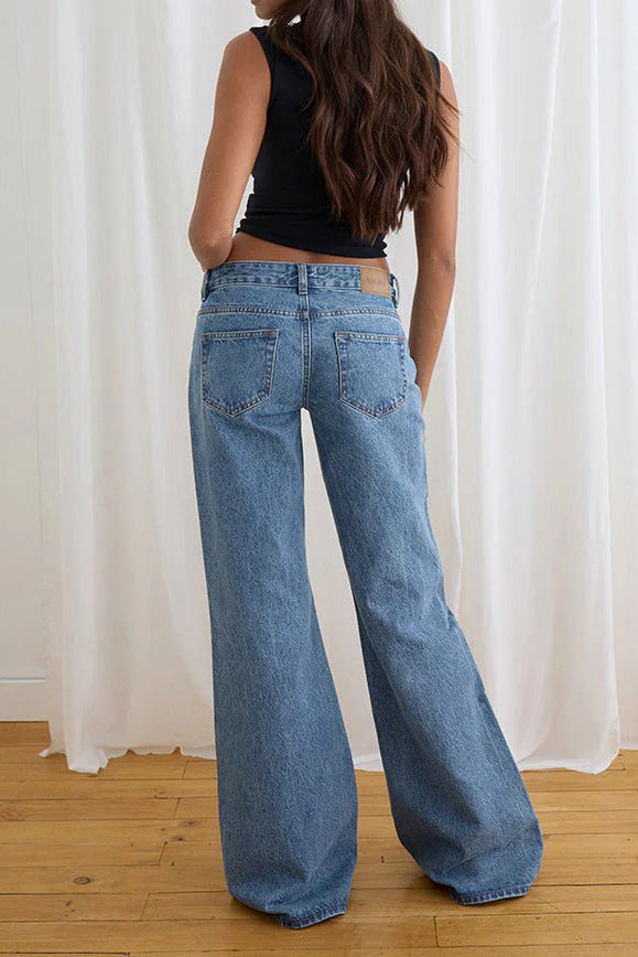 Low Rise Relaxed Wide Leg Jeans