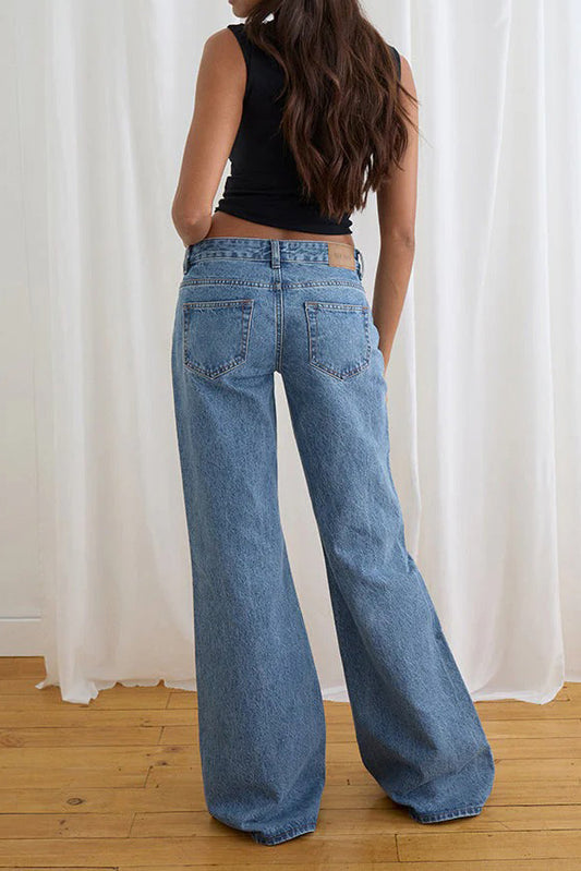 Low Rise Relaxed Wide Leg Jeans