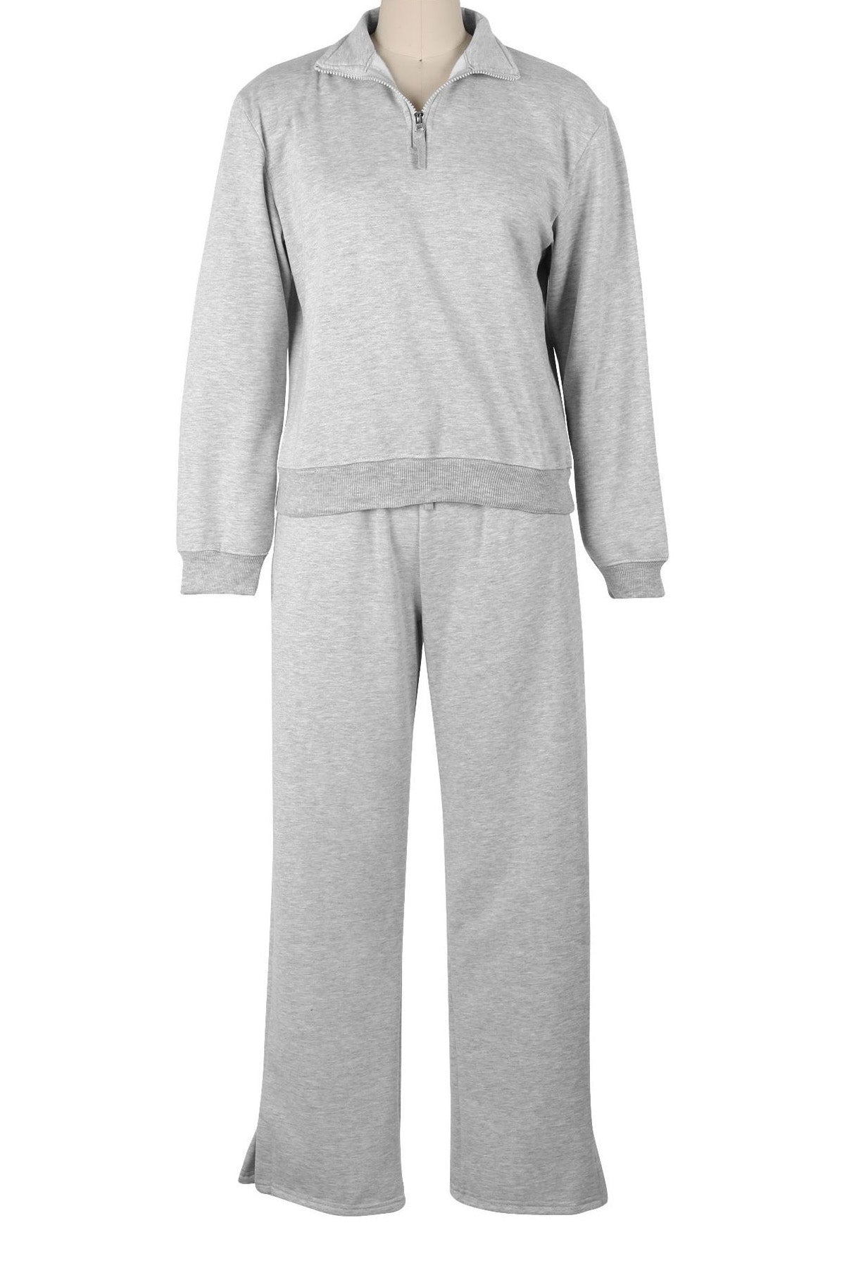 Fleece Lined Loose Fit Two-Piece Tracksuit