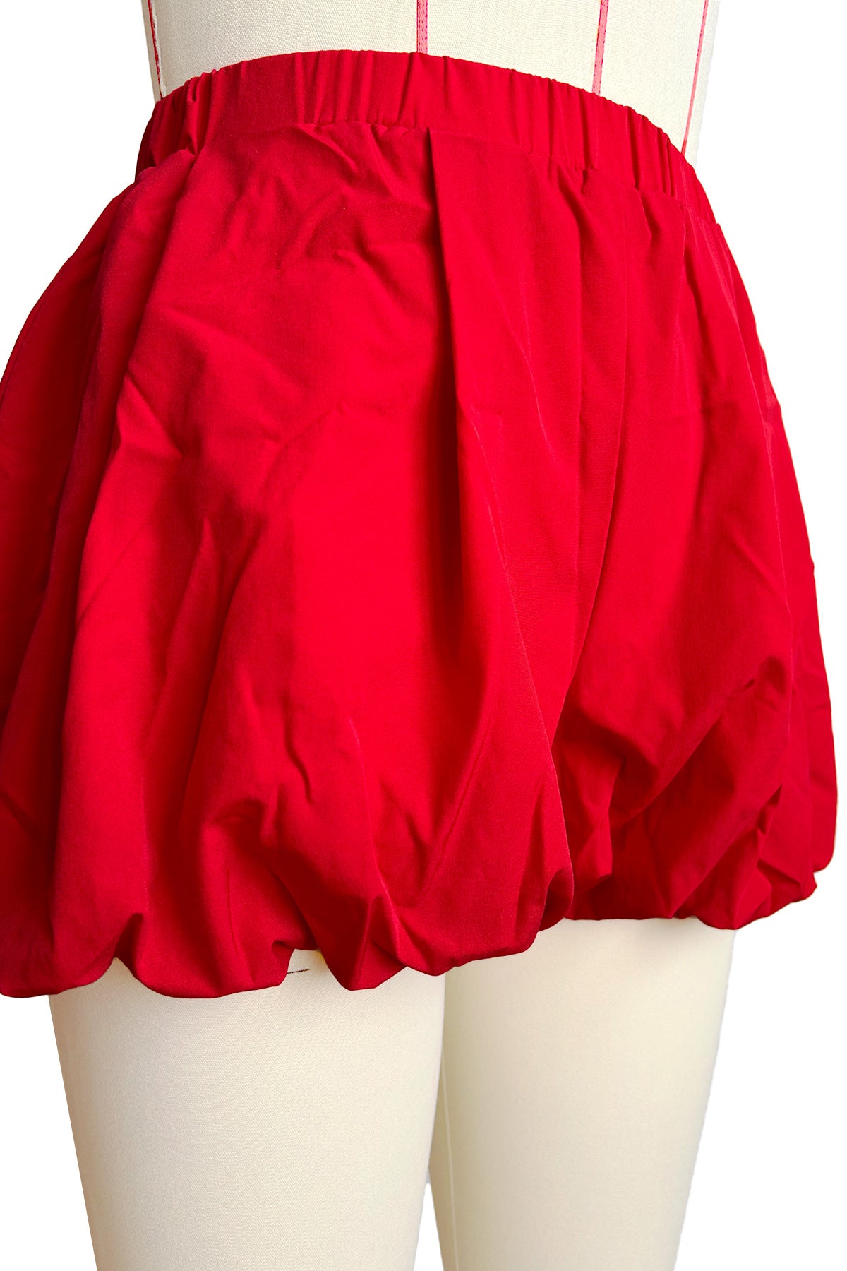 Bubble High Waist Puffy Pleated Shorts