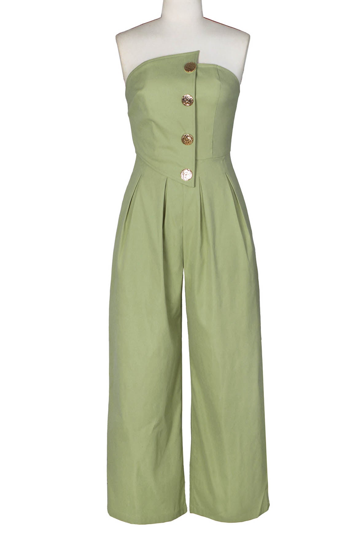 Strapless Wide-Leg Jumpsuit