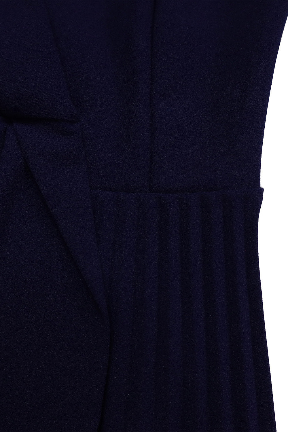 Pleated A-Line Blazer Midi Dress with Belt