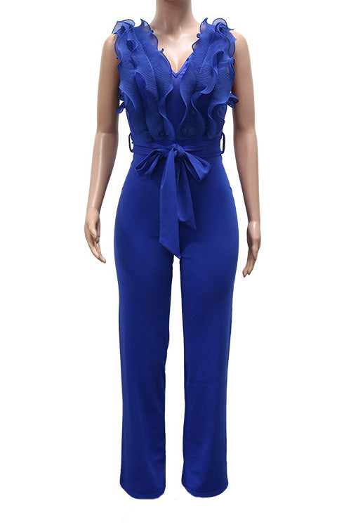 Ruffle Tank Jumpsuit