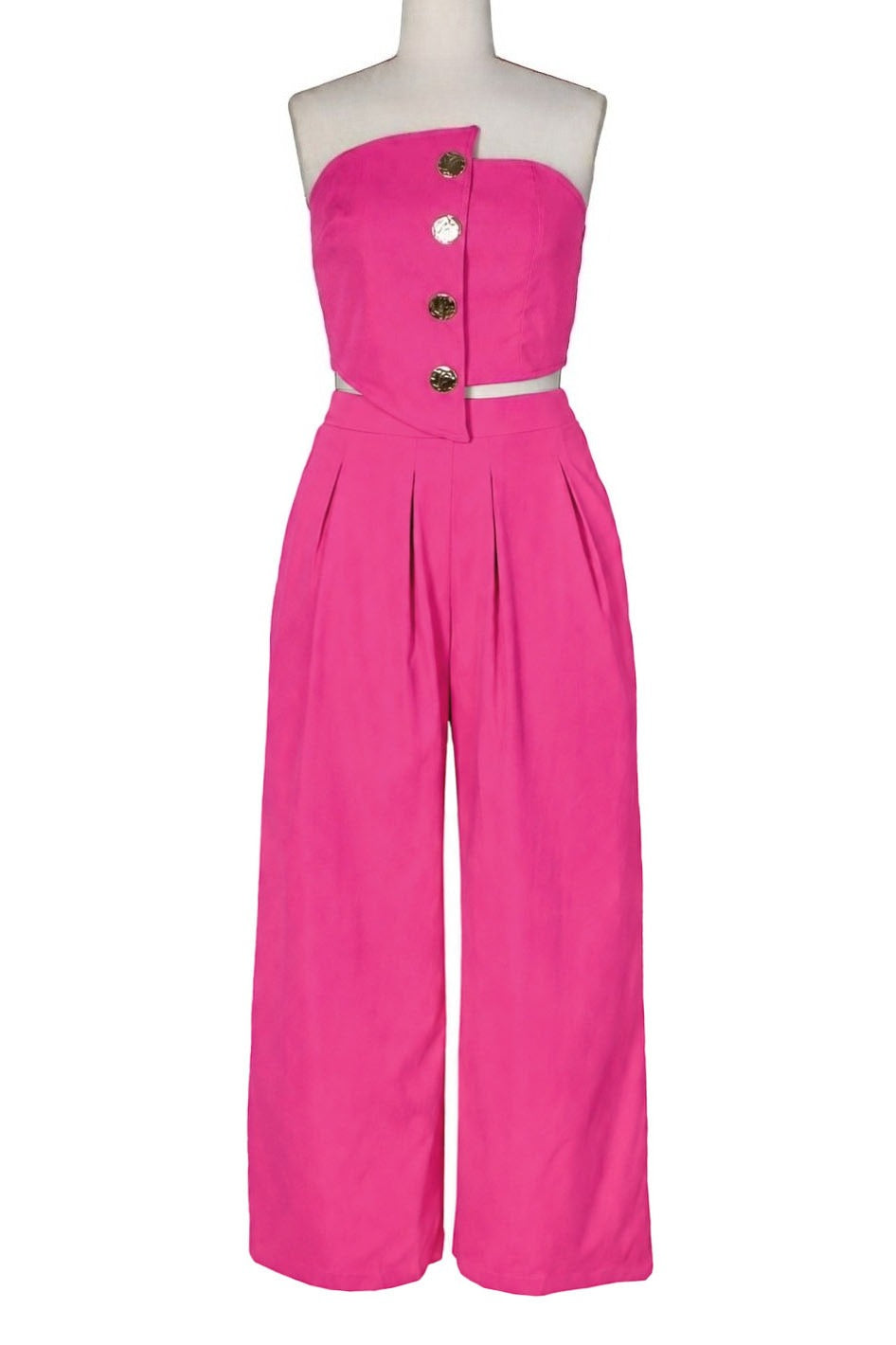 Asymmetrical Bandeau Pant Set