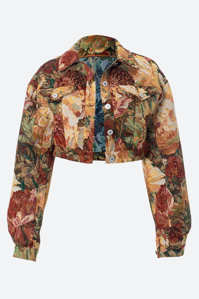 Floral Cropped Jacket