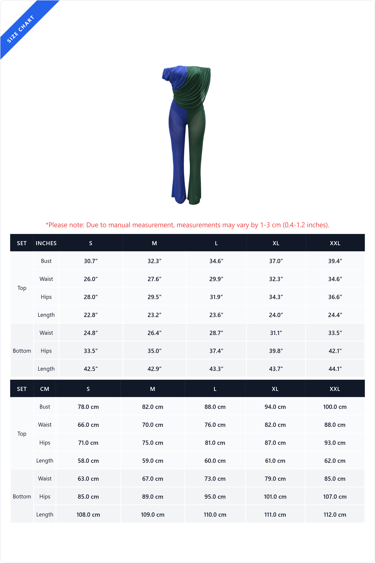 Color Block Ruched Mesh Pant Set