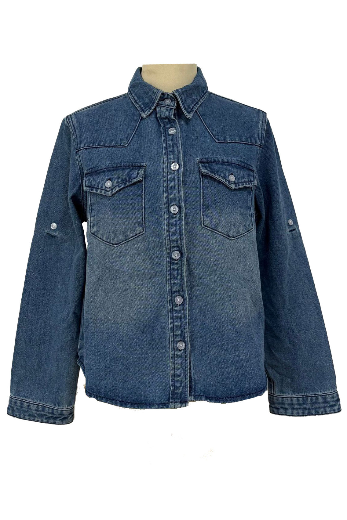 Loose Fit Casual Denim Shirt