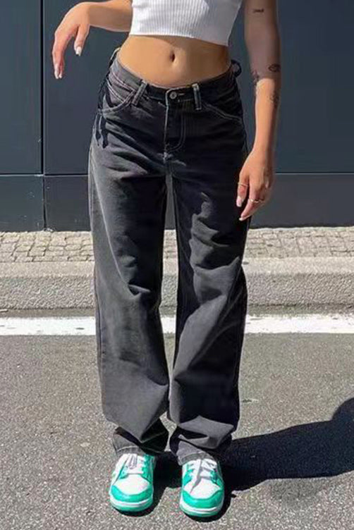 Vintage Loose Washed Jeans