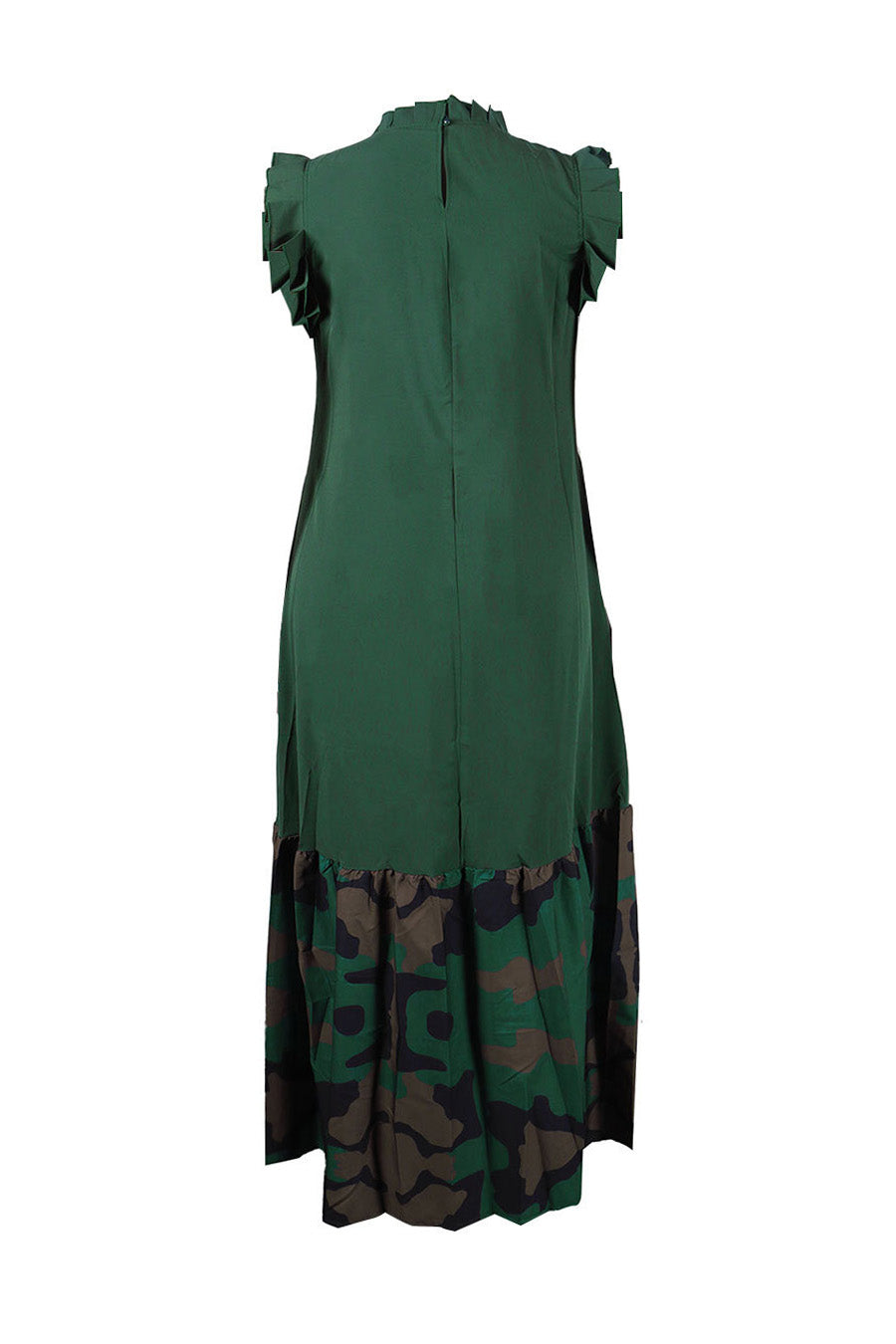 Maxi Dress With Ruffle Sleeve