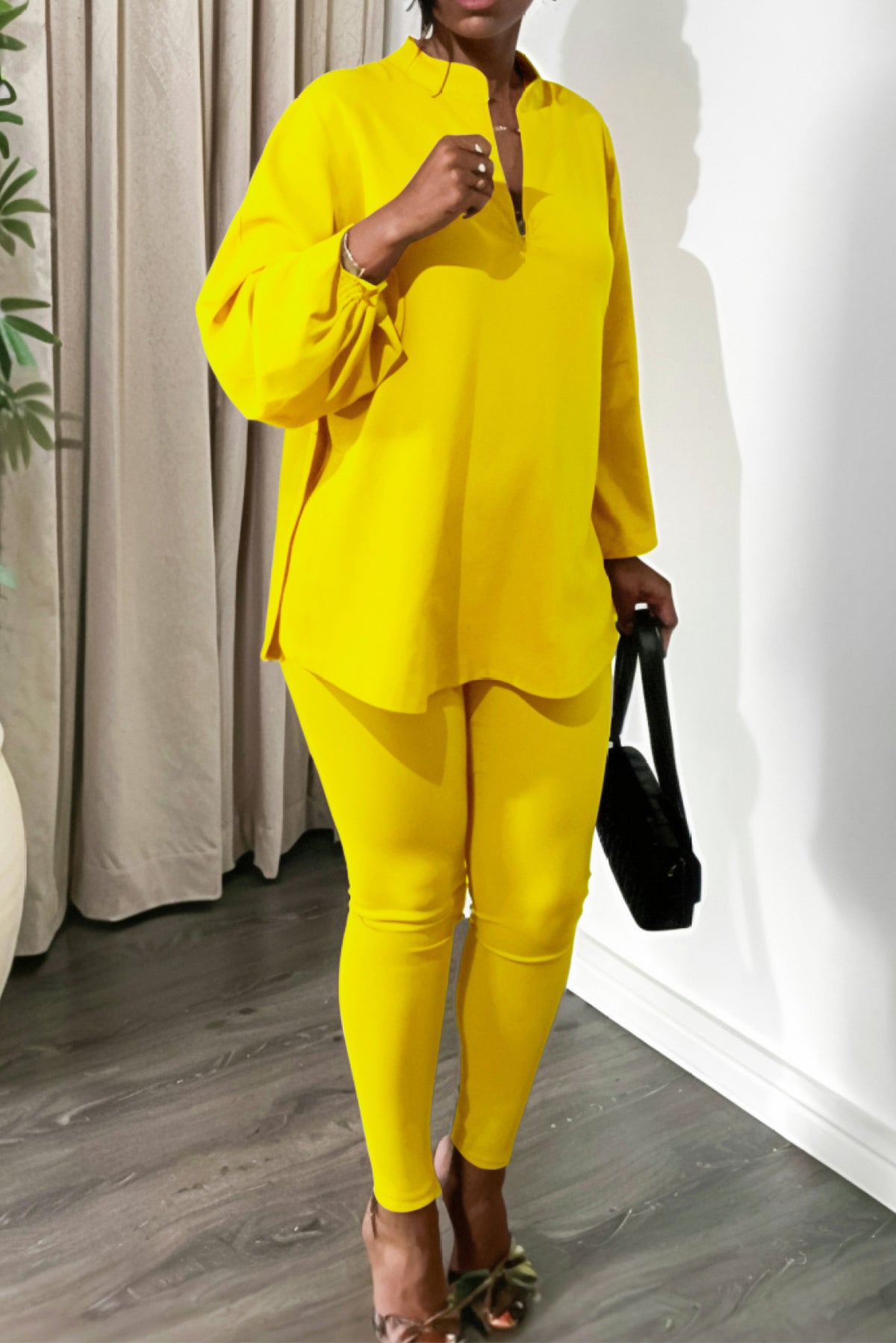 Loose Fit Tops and Legging Jogger Pants Suit