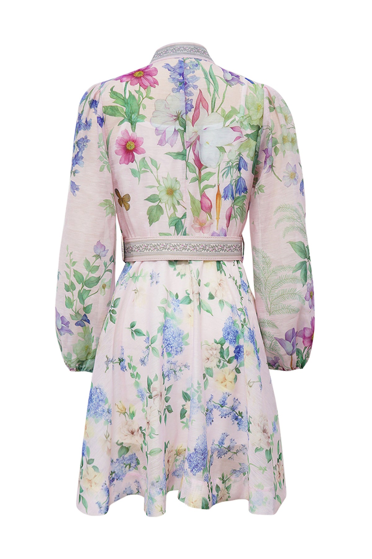 Multi-Color Belted Dress