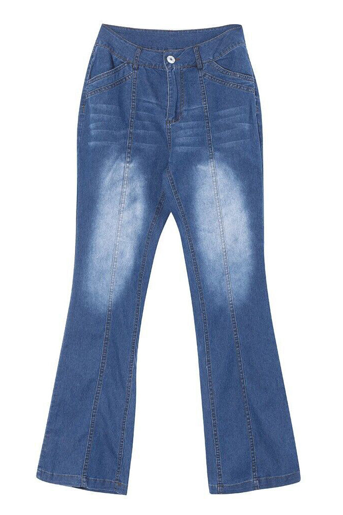 Low-Rise Bootcut Jeans