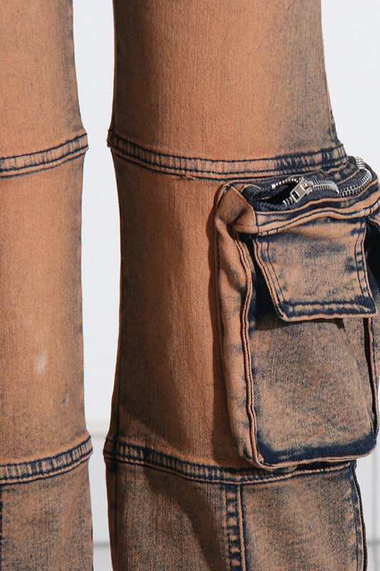 Denim Utility Cargo Jeans