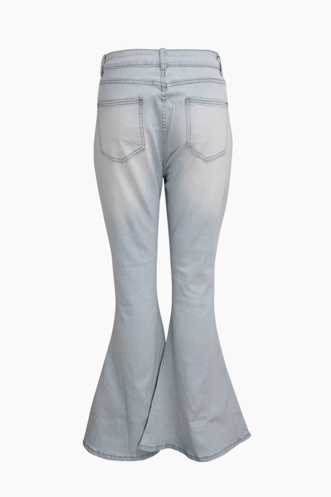 High Waist Bell Bottom Jeans