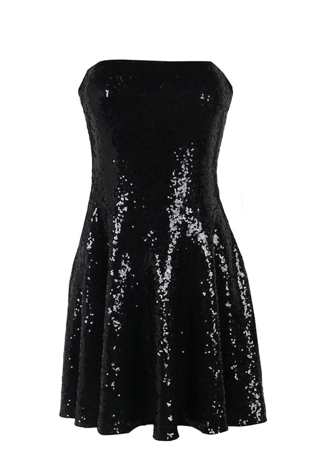 Strapless Slim Fit Sequin Dress for Party Nights