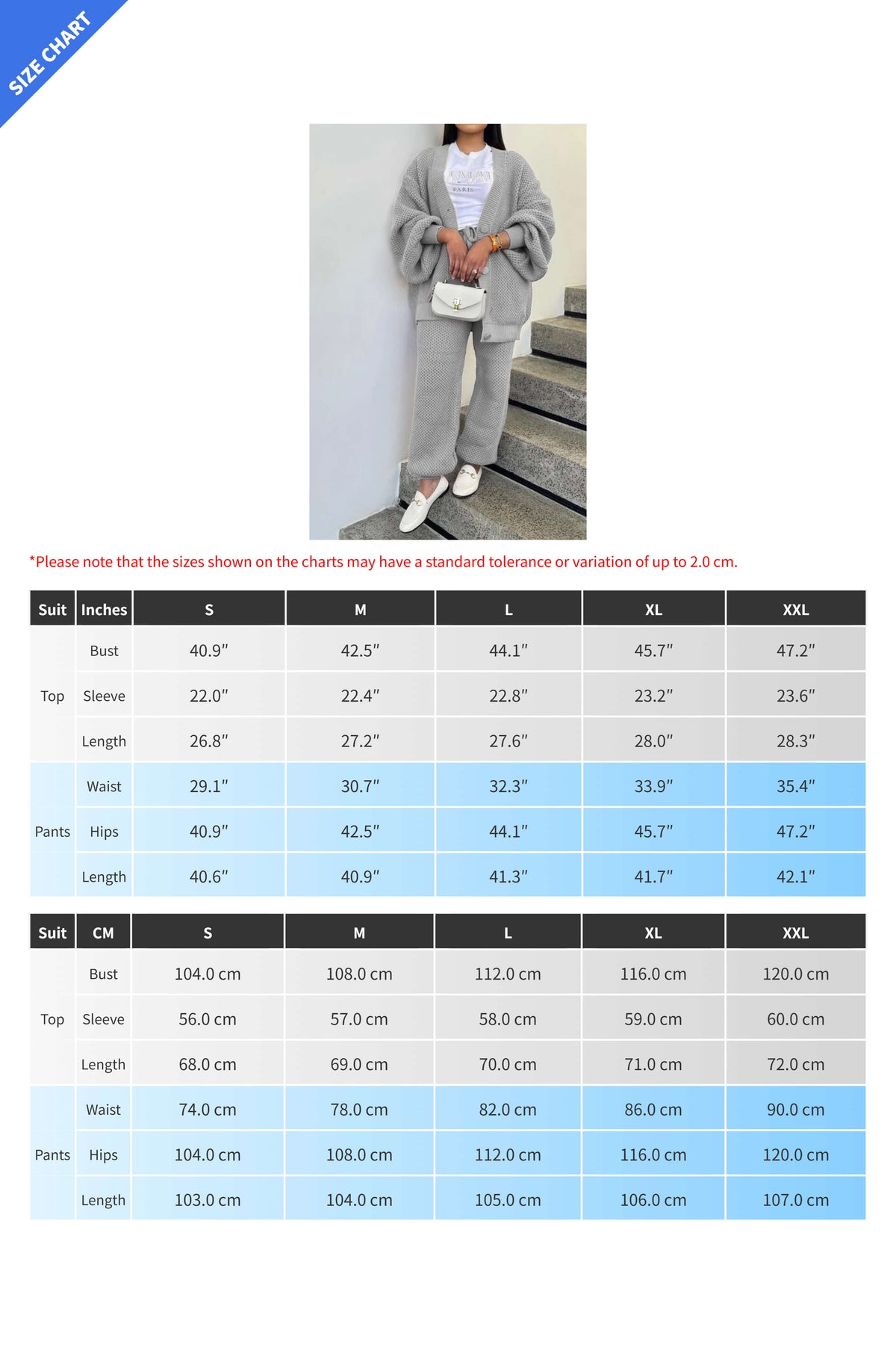 Knit Button-Front Cardigan & Pants Set