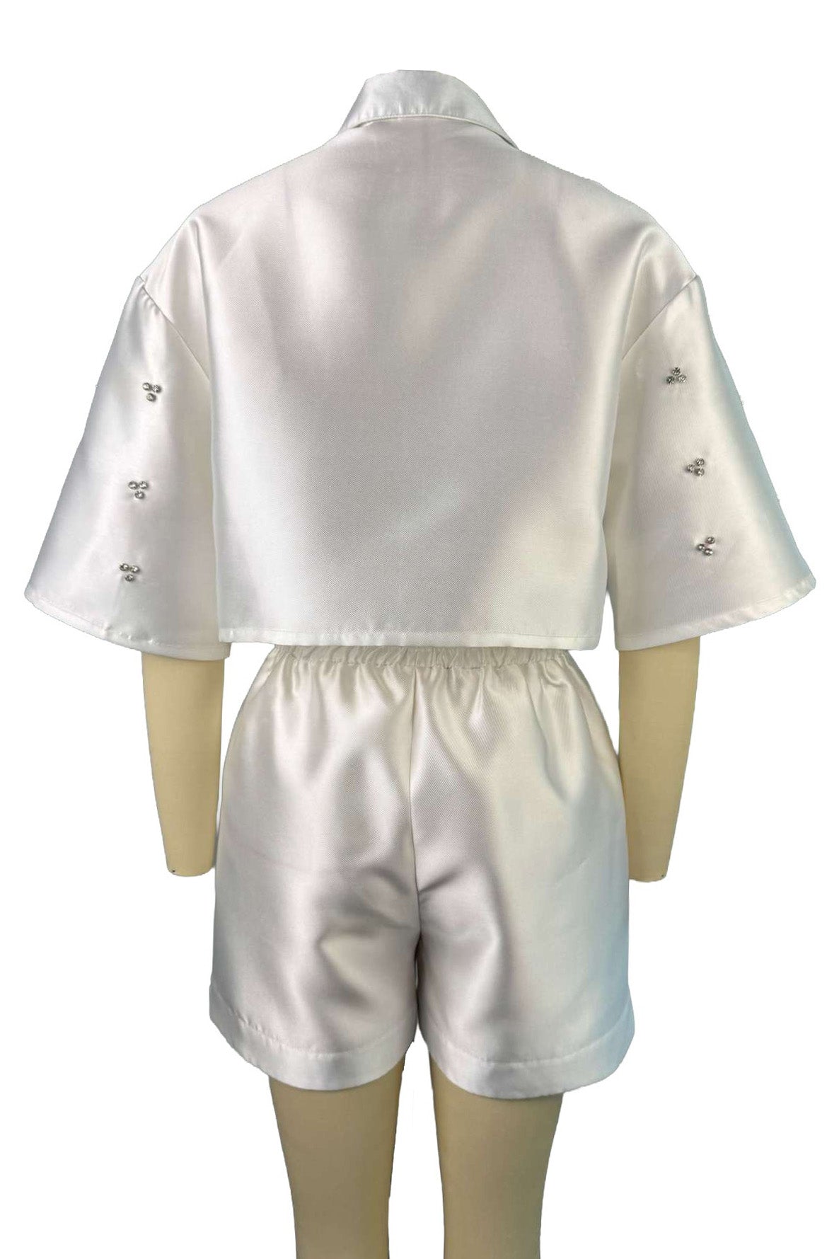 Embellished Boxy Shirt Set