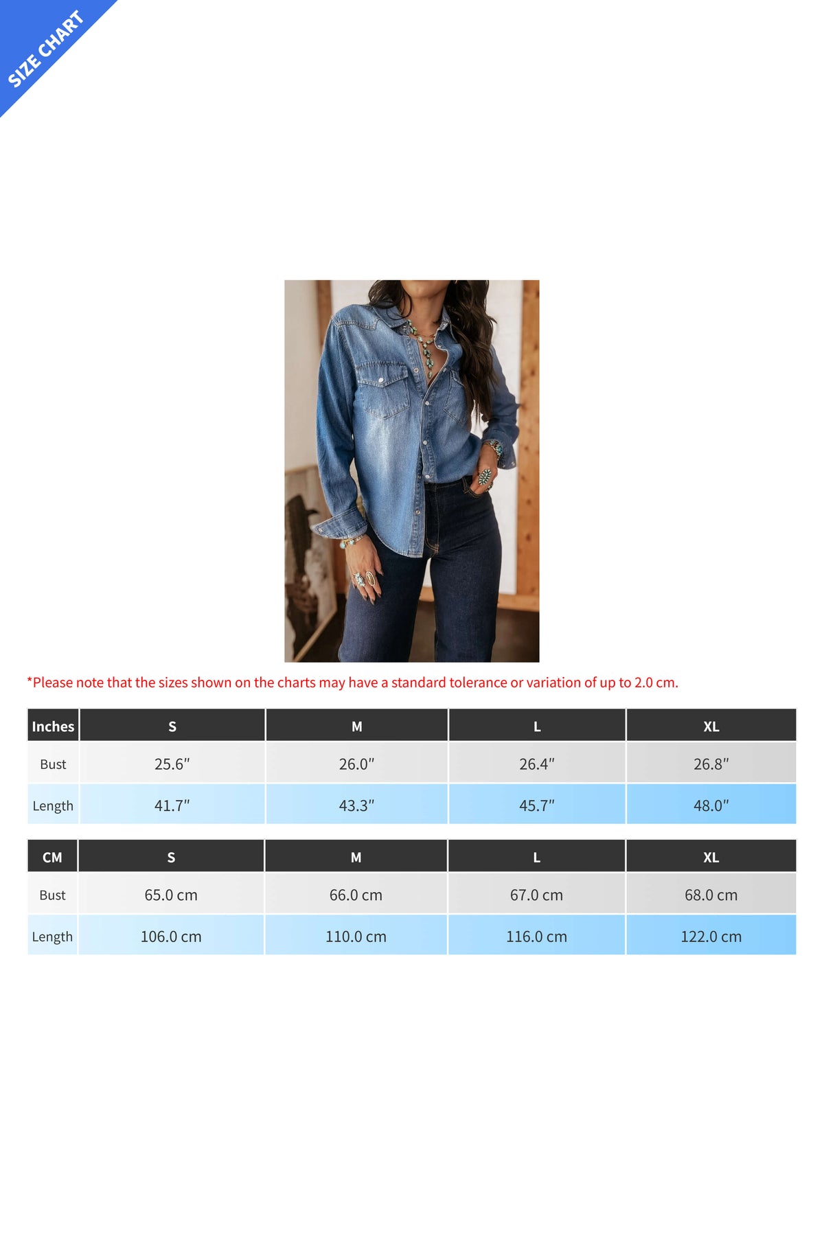 Street Style Long Sleeve Denim Shirt